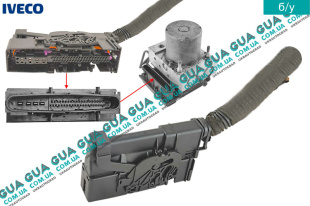 Фишка / разъем / штекер с проводами ( колодка ) блока ABS ( Блока АБС / Блока управления ABS )   