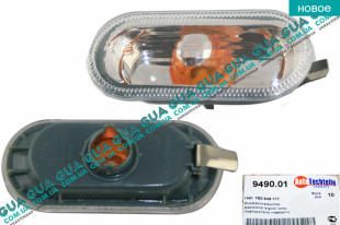 Указатель поворота боковой повторитель белый ( поворотник ) VW / ВОЛЬКС ВАГЕН TRANSPORTER V 2003- / ТРАНСПОРТЕР 5 03- 2.0TDI (1968 куб.см.)