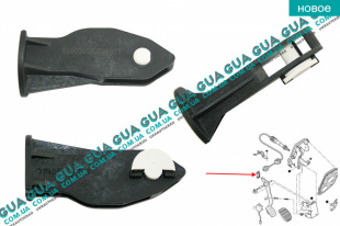 Наконечник / кронштейн крепления троса сцепления к педали ( держатель, фиксатор) 1шт   