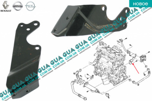 Кронштейн системы охлаждения ОГ / ЕГР / EGR   