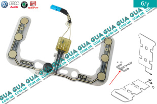 Датчик присутствия пассажира ( правого переднего сидения ) Seat / СЕАТ LEON 2005- 1.6 (1595 куб.см.)