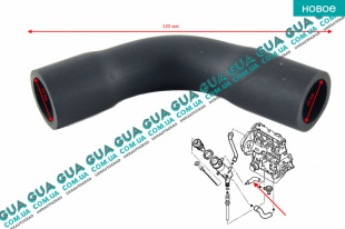 Патрубок вентиляции картерных газов ( шланг, трубка cапуна )   