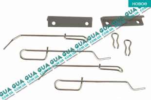 Планка суппорта / фиксатор тормозных колодок задних ( Bendix к-кт )   