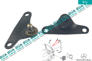 Кронштейн крепления амортизатора крышки багажника / телескопической рейки   