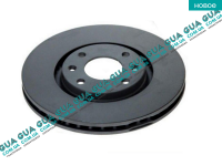 Тормозной диск вентилируемый передний ( 283 мм )