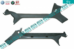 Внутренняя обшивка ( молдинг ) правой передней стойки   