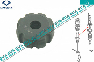 Втулка переднего амортизатора / стойки нижняя SsangYong / САНГЙОНГ KYRON 2.0XDI (1998 куб.см.)