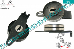Натяжной ролик генератора Peugeot / ПЕЖО BOXER 1994-2002 / БОКСЕР 94-02 2.5TD (2446 куб.см.)