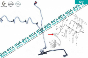 Трубка топливная обратки ( возвратка )  шланг форсунок   