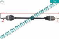 Полуось передняя правая Z 22/22 ( привод в зборе с шрусами c АБС / ABS )