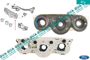 Блок управления печкой с кондиционером ( переключатель / регулятор отопителя )   