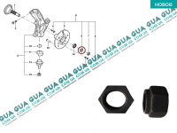 Гайка ступицы передней