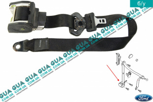 Ремень безопасности инерционный передней правый   Ford / ФОРД ESCORT 1992-1995 / ЭСКОРТ 92-95 1.3 (1299 куб. см.)