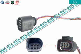 Фишка / разъем с проводами / штекер дроссельной заслонки воздуха / лямбда-зонду / контактной групи двери / трансдьюсера 6 контактов )   