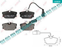 Тормозные колодки задние ( + датчик )