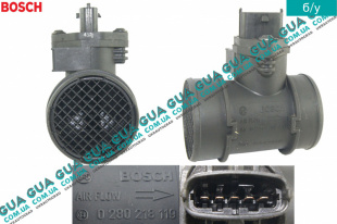 Расходомер воздуха ( воздухомер / датчик массового расхода воздуха ) ДМРВ   