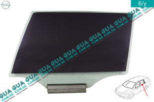Стекло двери задней левой универсал Opel / ОПЕЛЬ ASTRA G 1998-2005 / АСТРА Ж 98-05 1.6 ( 1598 куб.см. )