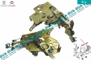 Замок двери задней правой механический ( внутренний )   