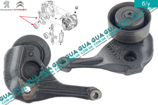 Кронштейн натяжного ролика ремня генератора   