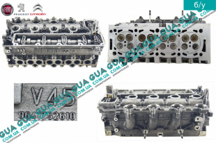 Головка блока цилиндров ( ГБЦ  всборе ) двигателя RHR Volvo / ВОЛЬВО S80 II 2.0TDi (1997 куб. см.)