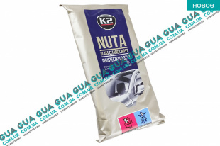 Салфетки влажные для очистки стекла, окон K2 NUTA ( 20х18 24шт. )   