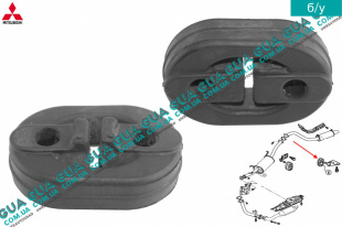 Резинка крепления глушителя ( резиновое кольцо ) Mitsubishi / МИТСУБИСИ PAJERO IV 2006- / ПАДЖЕРО 4 06- 3.2DI-D (3200 куб.см.)