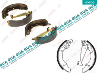 Тормозные колодки задние ( барабанные ) ( 200 x 40 ) Seat / СЕАТ TOLEDO I 1991-1999 1.9D (1896 куб.см.)