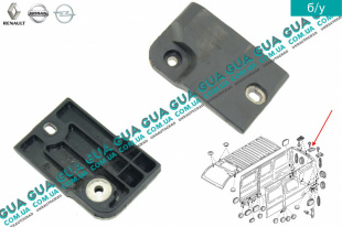  Фиксатор двери задней правой нижний ( упор пластина уплотнение )   