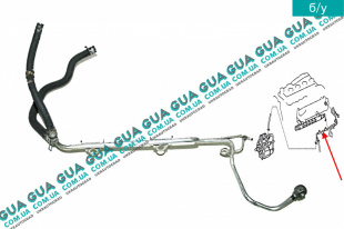 Патрубок / трубка топливной системы ( тройник ) Toyota / ТОЙОТА DYNA 2001- 3.0D-4D (2982 куб.см.)