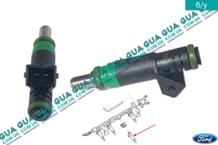 Форсунка топливная инжекторная электрическая 1шт.   