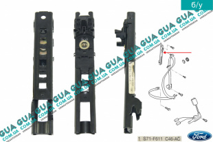 Фиксатор / регулятор высоты натяжения ремня безопасности 1шт. Ford / ФОРД MONDEO III 2001-2007 / МОНДЕО 3 2.2TDCI (2198 куб.см.)