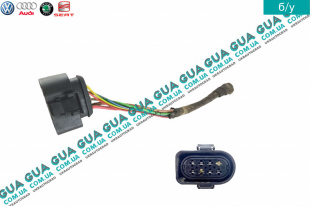 Фишка / разъем с проводами / штекер автономного отопителя салона / печки ( Вебасто / Webasto )   