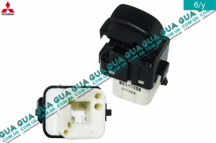 Кнопка стеклоподъемника правой задней двери Mitsubishi / МИТСУБИСИ PAJERO III 2000-2006 / ПАДЖЕРО 3 00-06 3.5 (3497 куб.см.)