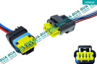 Фишка / разъем с проводами / штекер / колодка датчика уровня топлива в баке / ( колби ) / уровня масла / давления впускном коллекторе / проводки фонарей 4 контакта / пина / резистора / реостата