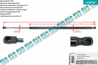 Амортизатор задней двери (амортизатор крышки багажника / ляды) телескопическая рейка F=870N
