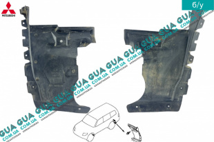 Подкрылок задний левый Mitsubishi / МИТСУБИСИ PAJERO IV 2006- / ПАДЖЕРО 4 06- 3.2DI-D (3200 куб.см.)