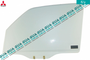 Стекло двери передней левой Mitsubishi / МИТСУБИСИ PAJERO III 2000-2006 / ПАДЖЕРО 3 00-06 3.5 (3497 куб.см.)