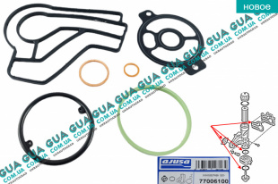 Комплект прокладок и сальников корпуса масляного фильтра / теплообменника / радиатора Volvo / ВОЛЬВО S80 I 2.5TDI (2461 куб.см.)