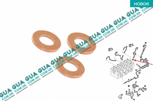 Уплотнительное кольцо форсунки ( прокладка / шайба 1 шт. )   