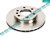 Тормозной диск вентилируемый передний 