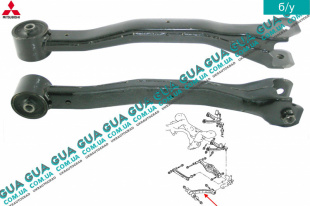 Рычаг / тяга задней подвески продольный нижний левый   