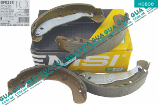 Тормозные колодки задние ( барабанные ) 430X42   