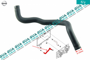 Патрубок / трубка системы охлаждения ( шланг радиатора / нижний ) Nissan / НИССАН ALMERA N16 / АЛЬМЭРА Н16 2.2 DCI ( 2184 куб.см.)