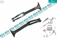 Скоба / крюк / фиксатор замка капота Opel / ОПЕЛЬ ASTRA G 1998-2005 / АСТРА Ж 98-05 1.6 ( 1598 куб.см. )
