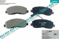 Тормозные колодки передние Vauxhal / ВОКСХОЛ MOVANO 2010- 2.3DCI (2299 куб.см.)