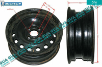 Диск колесный R14 5.5Jx14CHD ET36 металлический ( стальной / железный ) Renault / РЕНО CLIO II / КЛИО 2 1.9DTI (1870 куб.см.)