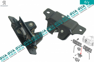 Замок задней двери / ляды / крышки багажника ( хетчбек ) Volvo / ВОЛЬВО S40 II 2.0D (1998 куб. см.)