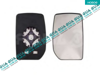 Вкладыш зеркала заднего вида левый с подогревом