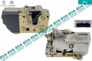 Замок двери передней левой электрический 6 пинов   