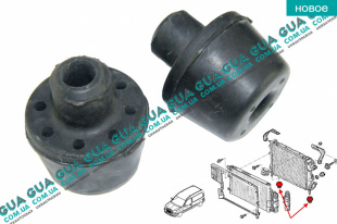 Кронштейн / подушка крепления основного радиатора ( нижняя) 1шт.   